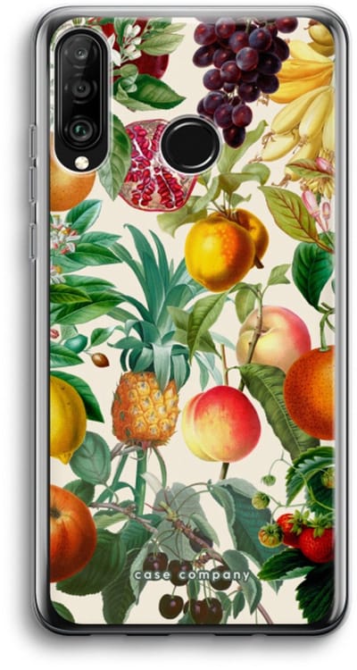 Case Company® - Hoesje geschikt voor Huawei P30 Lite hoesje - Classic Flora - Soft Cover Telefoonhoesje - Bescherming aan alle Kanten en Schermrand