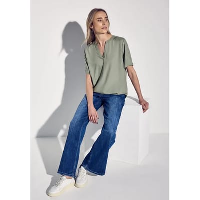 Blouse in effen kleur