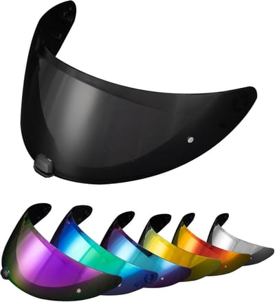 Dailygoods- Helmvizier UV-bescherming - Vervangend Accessoire - Getint Vizier - Geschikt voor HJC i70/i10/HJ-31 - Diverse Kleuren - Voor Overdag en Nachtgebruik