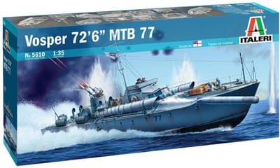 Italeri Modelbouwpakket Militaire voertuigen - 5610 Vosper 72'6- MTB 77 Plastic - 1:35 - Modelbouw