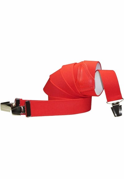 Pierre Mouton Sterke Bretel - Bretels - Volwassenen - Heren - Rood - 120cm - 3 brede clips - M - L