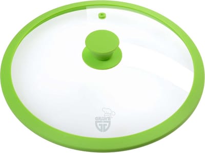 Glazen Deksel voor Pannen en Potten - 28 cm, Pannendeksel met Siliconen Rand en Stoomafgifte