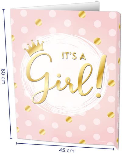 Window signs - It's a Girl!