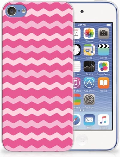 TPU Hoesje voor Apple iPod Touch 5 | 6 TPU bumper Waves Pink