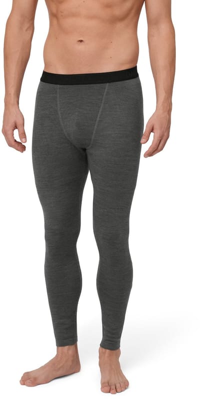 DANISH ENDURANCE Extreme Thermo Leggings - Heren - Merino Wol - Thermobroek - Donkergrijs - Maat M