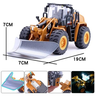 1:50 Model Speelgoed Legering Bouwvoertuigen Metaal Diecast Rubberen Banden Graafmachines Sneeuwschuivers Vrachtwagens Voor Jongens Cadeaus