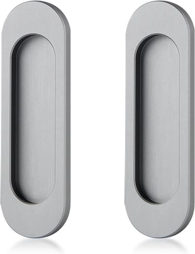 Dailygoods- Deurgrepen Aluminiumlegering - Schuifdeurgrepen - Handgrepen - Deurknoppen - 2 Stuks - Modern Design 30 x 100 x 6 mm - Deurgreep