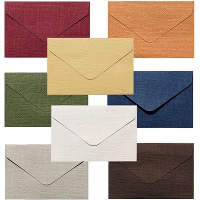 20 stuks 7*10,5 cm Linnen Textuur Driehoek Envelop Vintage 8 Kleuren Blanco Envelop Kaart Scrapbooking Brief Cadeau Benodigdheden