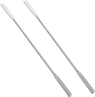 2 stuks 304 roestvrijstalen micro-medicijnlepel 18 cm U-vormige medicijnschraper voor experimenten