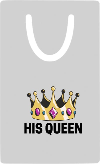 Hacebo® - his queen metalen boekenlegger - Koningin - iemand die zich voelt als een koningin - valentijnsdag - verjaardag - cadeautje voor vriendin - kado - geschenk Bladwijzer boekenleggers - 7.6 cm x 5cm