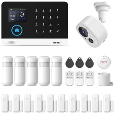 Draadloos Wi-Fi/GSM Alarmsysteem met App-Meldingen en Oproepalarmen