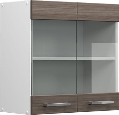 Vicco R-Line Glazen keukenkast – 60 cm Edel grijs