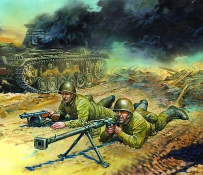 Zvezda - Soviet Anti-tank Team (Zve6135) - modelbouwsets, hobbybouwspeelgoed voor kinderen, modelverf en accessoires