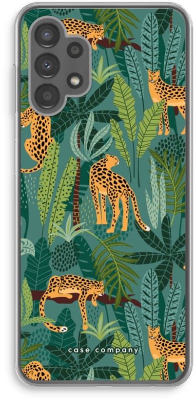Case Company® - Hoesje geschikt voor Samsung Galaxy A13 4G hoesje - Luipaard 2 - Soft Cover Telefoonhoesje - Bescherming aan alle Kanten en Schermrand