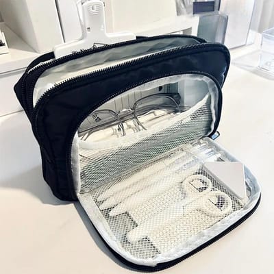 Meisje Grote Capaciteit Esthetische Potlood Tas School Etui Pen Houder Schattig Briefpapier Eenvoudige Stijl Rits Potlood Etui Schoolbenodigdheden zwart