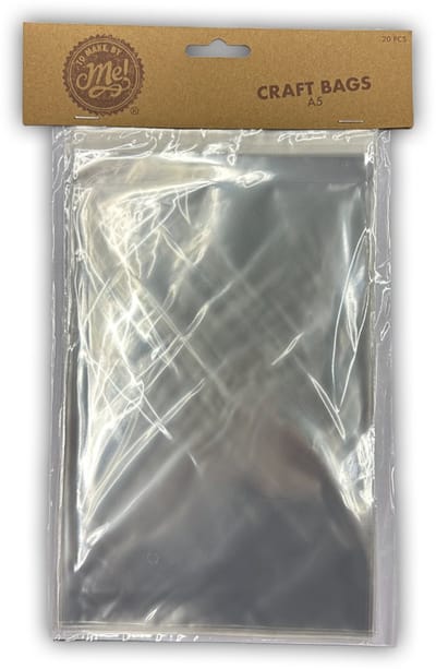 Knutselzakjes met plakstrip - 20 stuks - Uitdeelzakjes - Cellofaan zakjes - 21 x 14,8 cm - A5 formaat