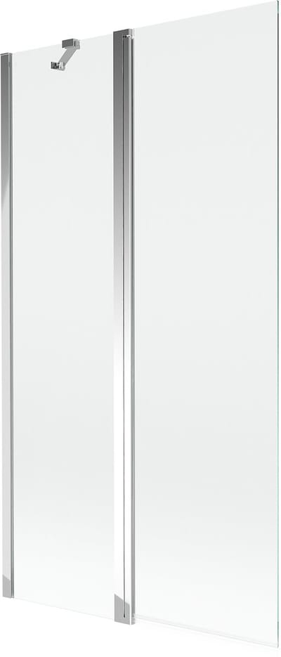 Mexen Mist dubbele badwand 100 x 150 , transparant, chroom - 8A9-100-011-01-00