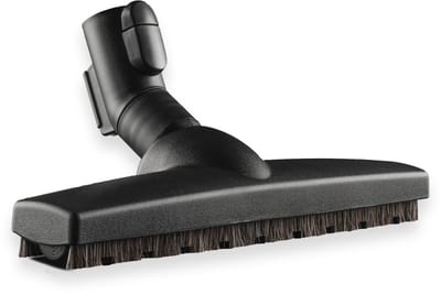 SQOON® Parketborstel natuurhaar – Geschikt voor alle Miele types o.a. C1, C2, C3 series en meer + kliksluiting en parkeerstand houder - 35mm
