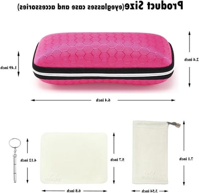 Zipper Bril Case met Honingraat Design, Beschermende Zonnebril Box voor Mannen, Vrouwen en Kinderen