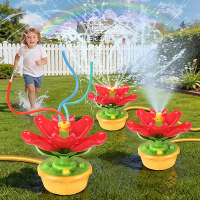 SnelShoppen - Watersprinkler voor Kinderen, Grappige Outdoor Waterspeelgoed met Wiebelslangen | 3 Sproeipatronen, Ideaal voor Tuin, Binnenplaats, Verj