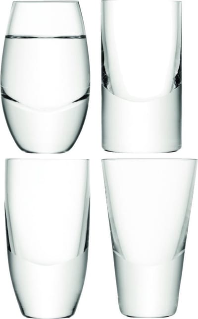 L.S.A. Lulu Vodkaglazen - Transparant - Set van 4 Stuks