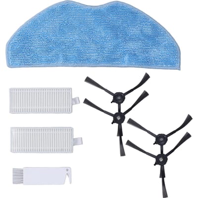 Accessoireset met vervangingsonderdelen voor 360 2S S8 S8Plus robotstofzuiger zijborstel dweil white