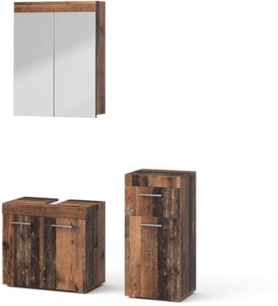 Vicco Badkamermeubelset Luna, Oldstyle, 3-delig