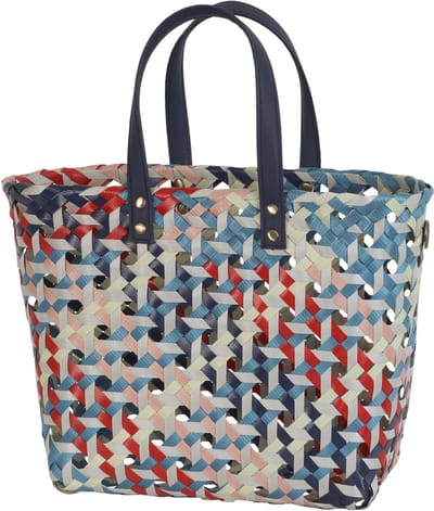 Handed By - Handtas - Shopper - City bag - Met binnentas - Rosie -blauw mix - navy
