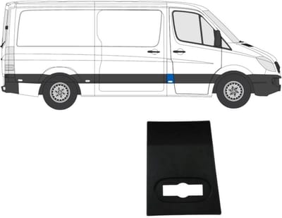 Voorste sierlijst zijlijst voor Mercedes Sprinter 2006-2018 / Rechts