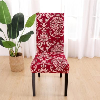 Housse de chaise en élasthanne, moderne, amovible, anti-salissure, pour siège de cuisine, extensible, pour banquet, salle à manger 1piece