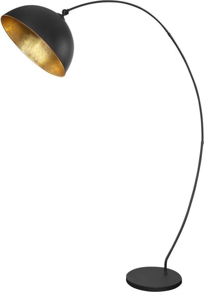 LED Moderne Vloerlamp - Zwart / Goud - E27 fitting - Klang