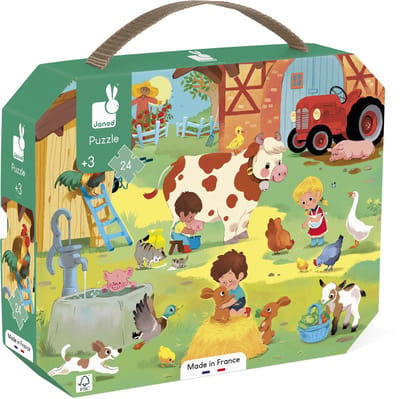 Janod - Puzzel - Op de boerderij