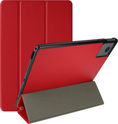Avizar Foliohoes Geschikt voor Lenovo Tab M11 Video / Toetsenbord ondersteuning klep, Rood