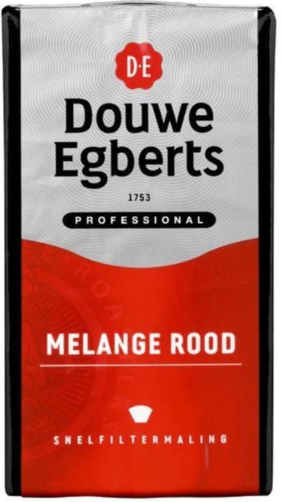 Koffie Douwe Egberts snelfiltermaling Melange Rood 500gr | 6 stuks