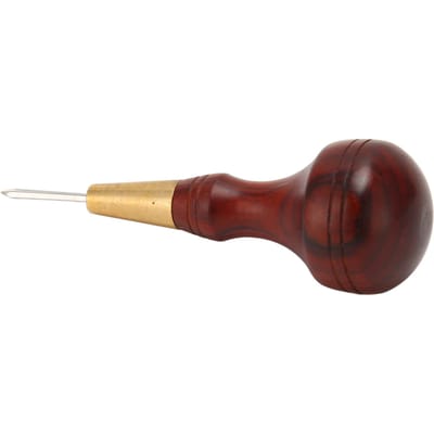 Alène de couture en cuir 3 mm Bricolage Artisanat professionnel Forte pénétration Losange Outil alène en cuir Alène de couture pour brown