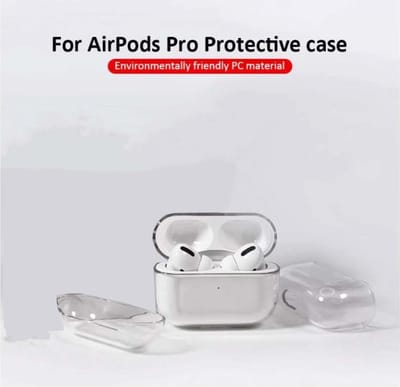 1 Stuk - Geschikt voor Airpods Pro Case - Hard Case - Airpods Pro Hoesje - Airpods Pro Bescherming - Transparant - Hoesje voor oordopjes - Bescherming van Airpods - Hardcase hoesje - Cover Airpods