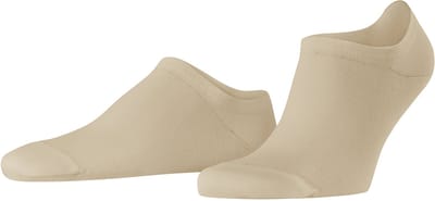 FALKE Family onzichtbar eenkleurig katoen footies heren beige - maat 39-42