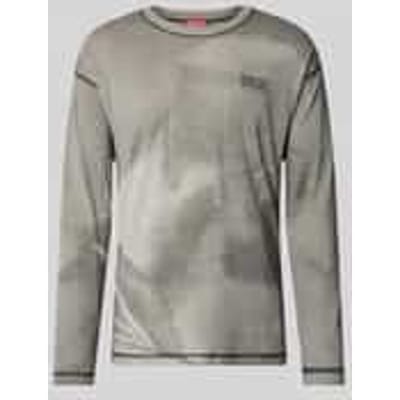 Regular fit shirt met lange mouwen van hennep-mix