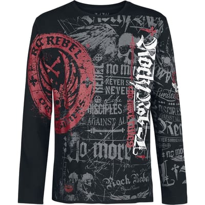 Rock Rebel by EMP - Rock Shirt met lange mouwen - Rock And Roll Dreams Come Through - S tot 5XL - voor Mannen - zwart