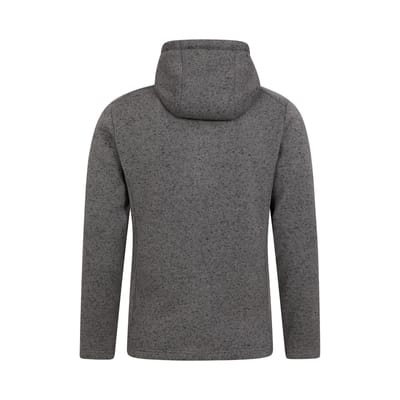 Mountain Warehouse Heren Nevis Fleece Full Zip Hoodie (Zwart)