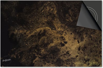 Inductie beschermer 60x60 - afdekplaat inductie mat - Dietrix Kookplaat beschermer - Exclusief - Black en Gold - Marmer Goudenlook