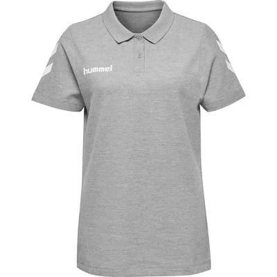 Hummel Go Cotton Korte Mouw Poloshirt Grijs XL Vrouw