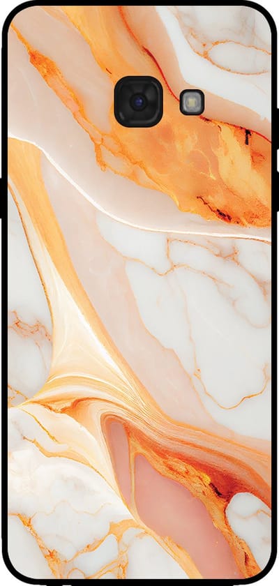 Smartphonica Telefoonhoesje voor Samsung Galaxy A5 2017 met marmer opdruk - TPU backcover case marble design - Oranje geschikt voor Samsung Galaxy A5 2017
