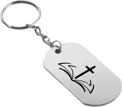 Akyol - jezus sleutelhanger - Jezus - messias, christen, kruis, opstanding, vergeving, liefde. - messias, christen, kruis, opstanding, vergeving, liefde. - 54 x 29mm