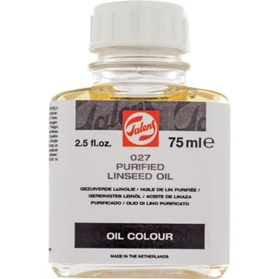 Talens Gezuiverde lijnolie flacon 75 ml