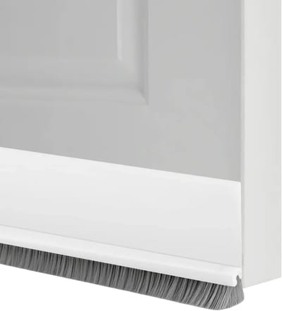 Deurafdichting met Borstel - Tochtstrip Deur - Tocht Weren - Zelfklevend - 100 cm - Wit