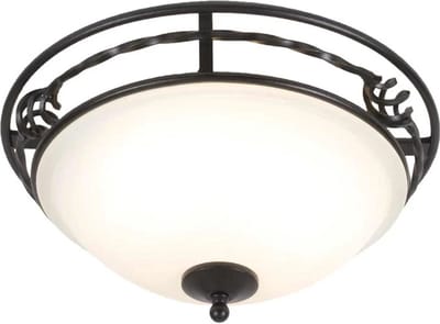 Elstead Lighting LED Plafondlamp Pembroke | 2X E27 Max 60W | Dimbaar | Black