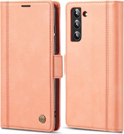 LC.IMEEKE Hoesje - Geschikt voor Samsung Galaxy S22 Hoesje - LC.IMEEKE Classic Book Case - Pink