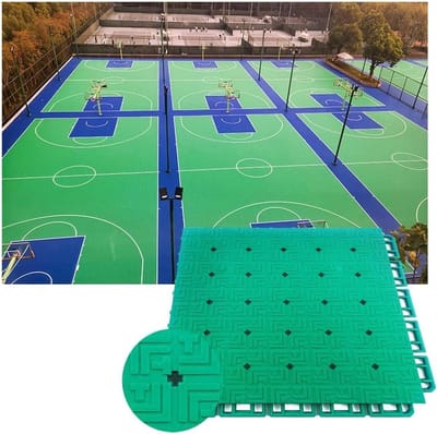 Modulaire Vloertegels - Sportvloer Matten - Sportveld Aanleggen - Antislip Drainage - 25 x 25 cm - Meerdere Kleuren