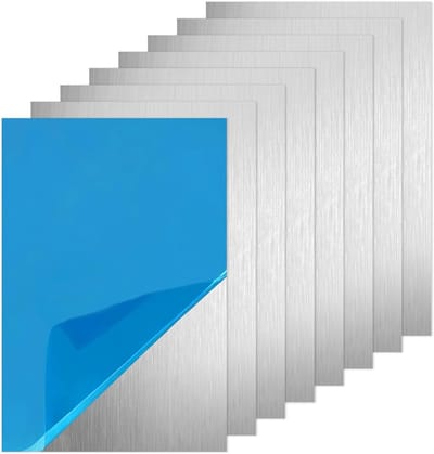 Aluminium Platen - Metaalplaten - Modelbouw Handwerk - Met Beschermfolie - 30 x 20 cm - Zilver